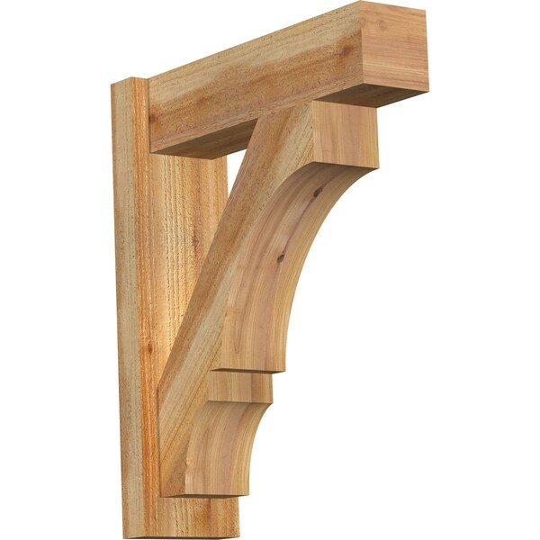 Ekena Millwork Balboa Block Rough Sawn Outlooker, Western Red Cedar, 6"W x 20"D x 24"H OUT06X20X24BOA05RWR - main